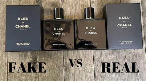 bleu de chanel edp real vs fake|blue de chanel perfume.